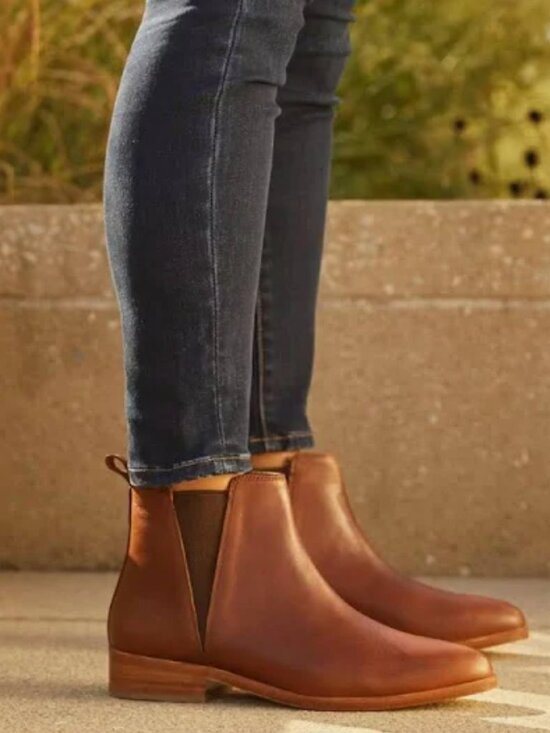 Nisolo Shoes - Nisolo Everyday Chelsea Boot, pointed toe, Brandy, 8.5